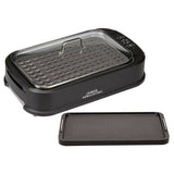 Power Smokeless Grill with Tempered Glass Lid with Interchangeable Griddle