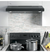 GE JVX5305DJBB 30×22 Under The Cabinet Range Hood – Black