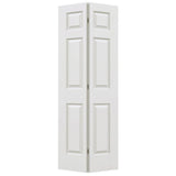 JELD-WEN 18 in. x 80 in. Colonist Primed Textured Molded Composite MDF Closet Bi-Fold Door 5527