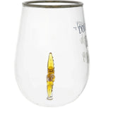 Beach Happy – Starfish 19 oz. Stemless Wine Glass with 3-D Figurine