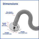 Waterpik Flexible Neck Best Adjustable Shower Head for All Heights 6 Mode, 1.8 GPM, Chrome NSL-603E Pack of 2