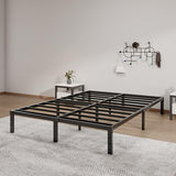 Metal Bed Frame Full Size – 14 Inch Heavy-Duty Full Platform Bed Frame No Box Spring Needed, Easy Assembly, Noise-Free, Sturdy Mattress Foundation, Underbed Storage Space