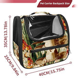 Halloween Pet Carrier Airline Approved Pet Carrier Bag Dog Carrier for Small Medium Cats Dogs Puppies Kitten